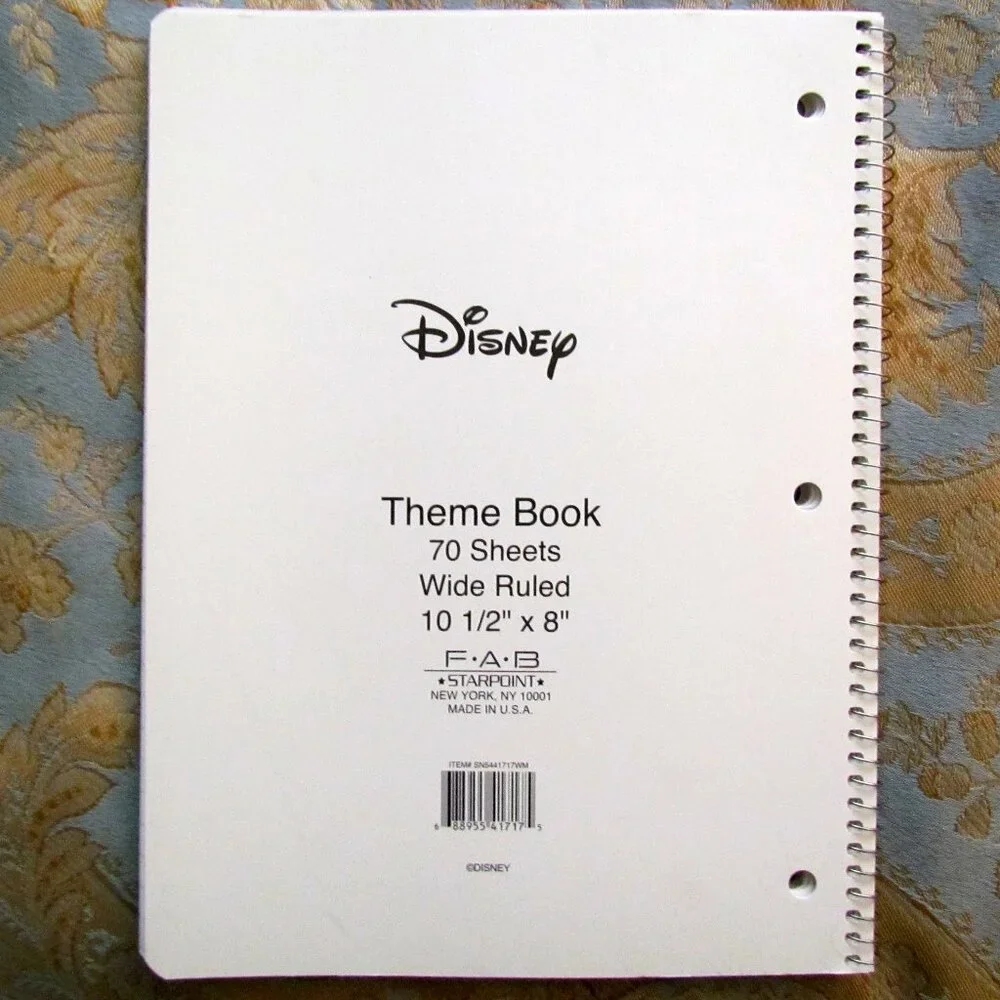 JACK SPARROW - PIRATES of the CARIBBEAN SPIRAL NOTEBOOK, NWOT, EXCELLENT, UNUSED